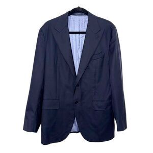 SuitSupply La Spalla Vitale Barberis Canonico Super 150's Suit Jacket Black 40R